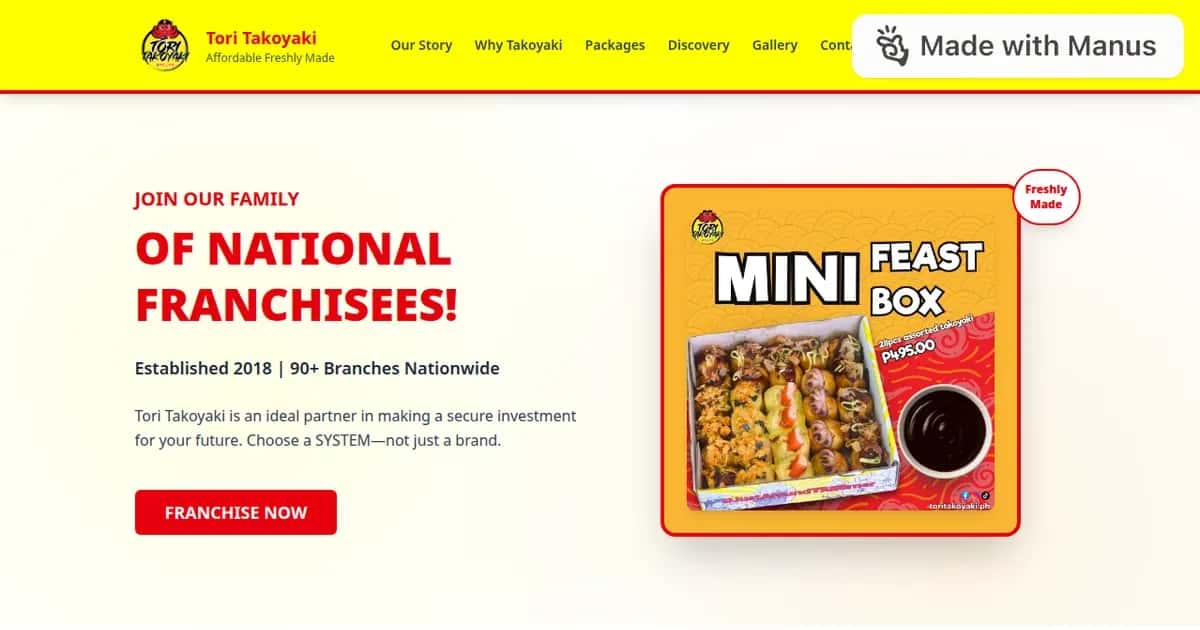 Tori Takoyaki franchise Tori Takoyaki franchise