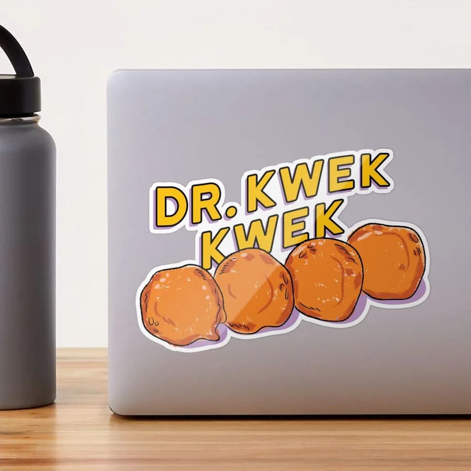 Dr. Kwek Kwek (Filipino Street Food)" Sticker for Sale by gacelline