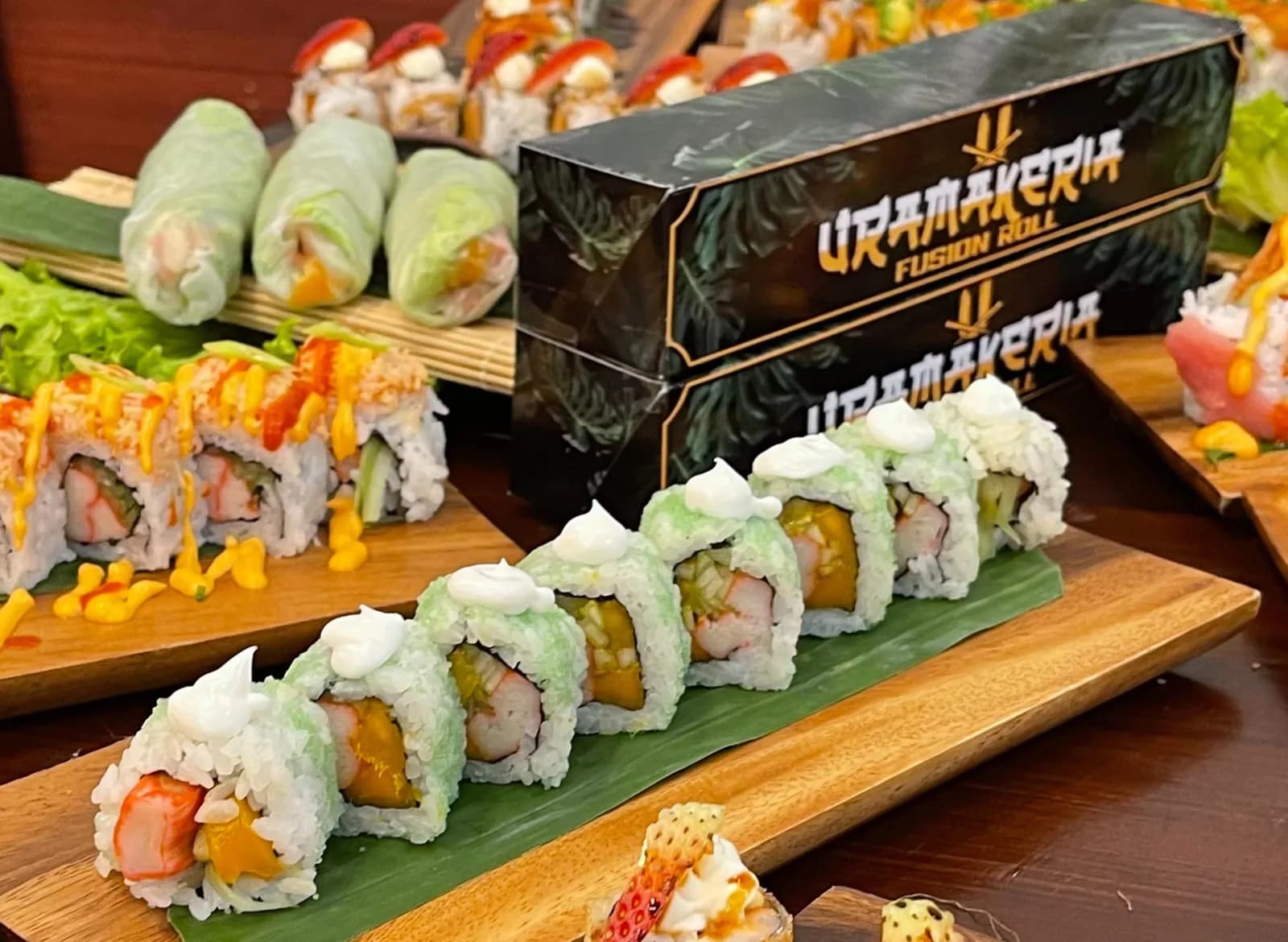 Uramakeria Fusion Rolls and Sushi Burrito menu delivery