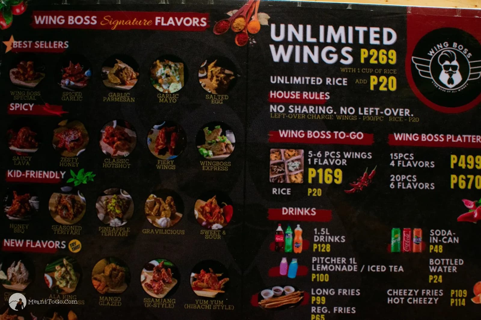 Unlimited Fried Chicken Wings at WING BOSS