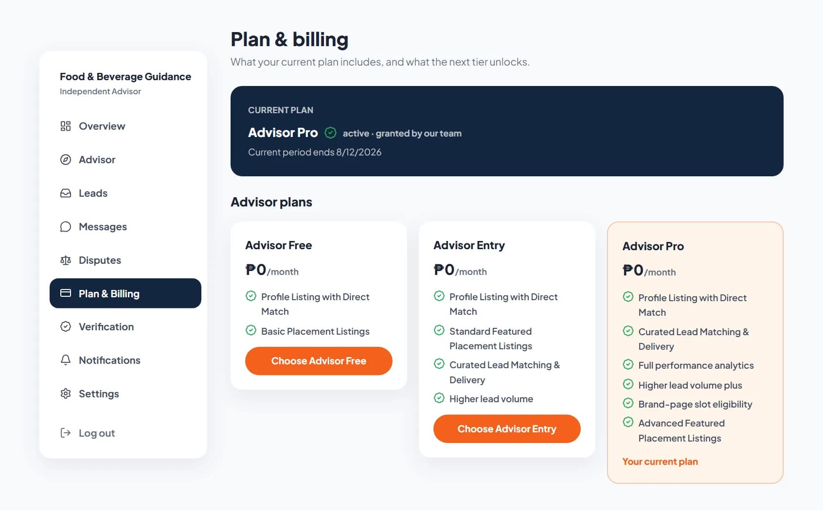 Your plan and billing: compare tiers and pick the one that fits your practice