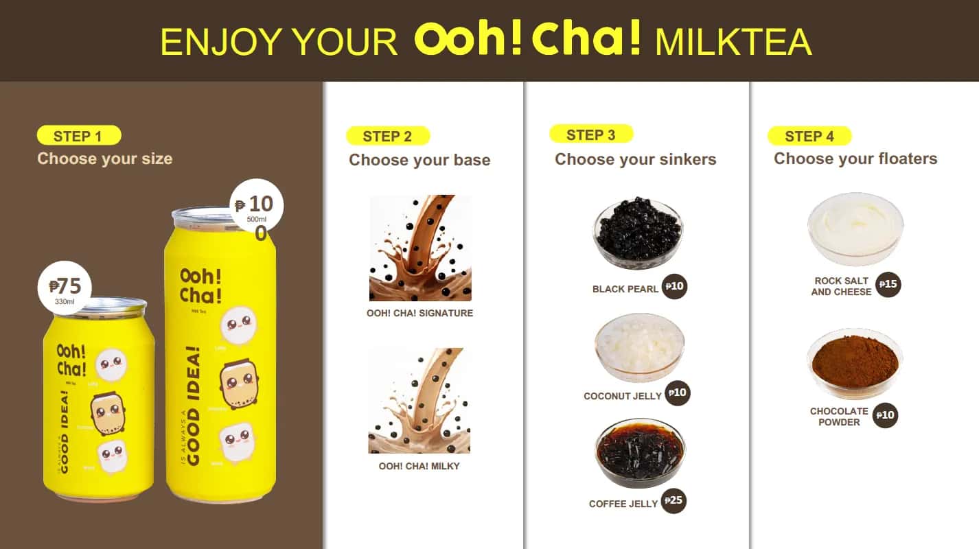 Ooh! Cha! Milk Tea franchise Ooh! Cha! Milk Tea franchise