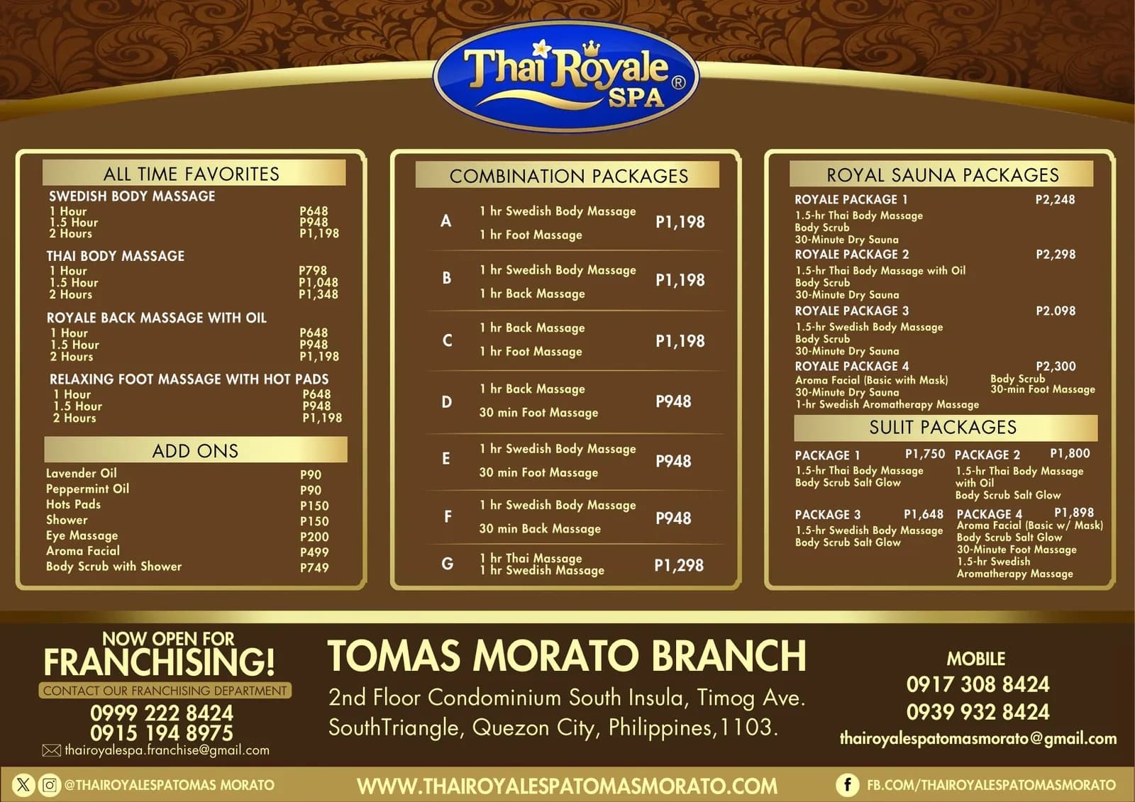 Thai Royale Massage Spa Tomas Morato Quezon City Thai Royale Massage Spa Tomas Morato Quezon City
